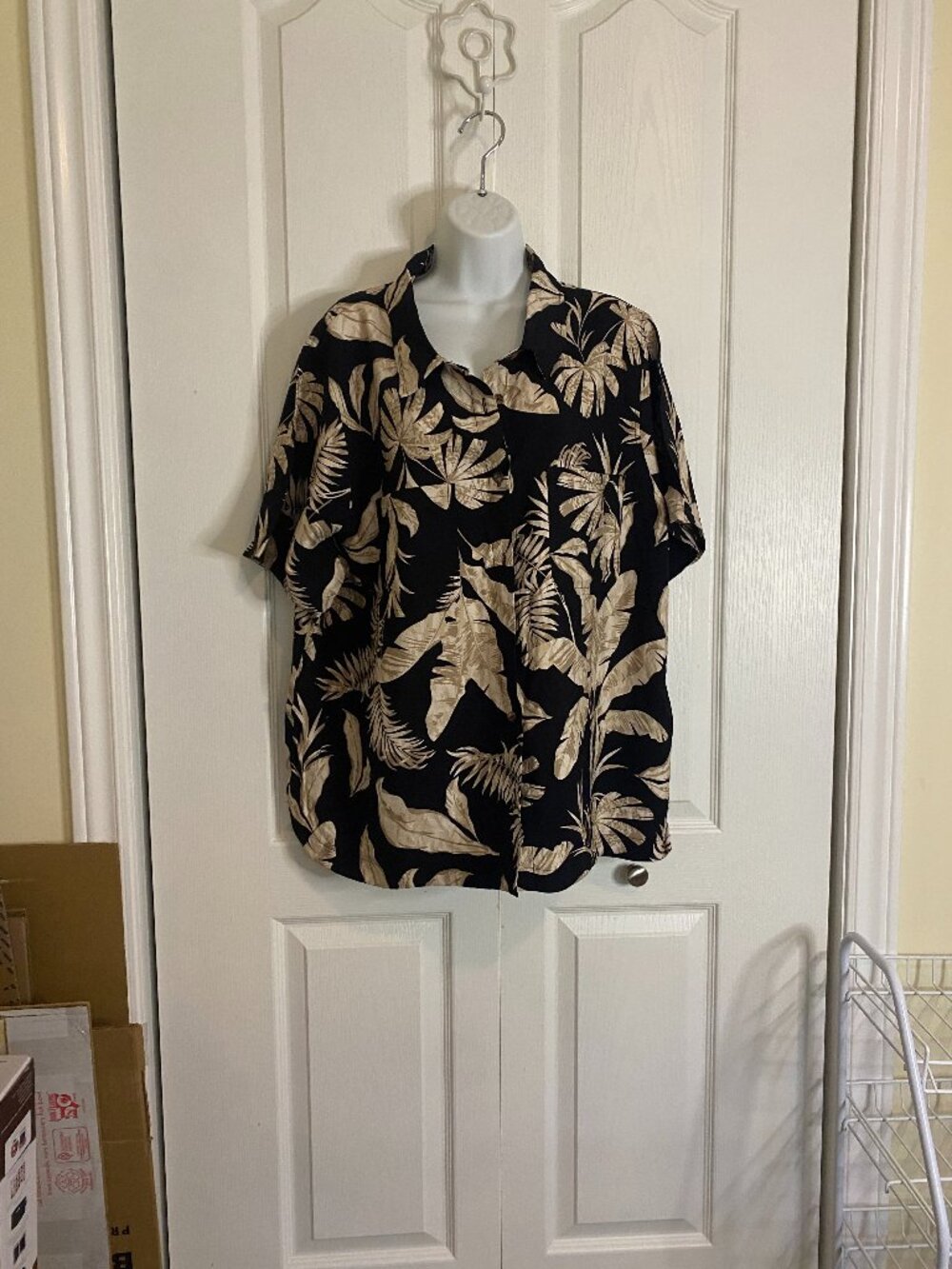 Lily Morgan short-sleeved, button front shirt